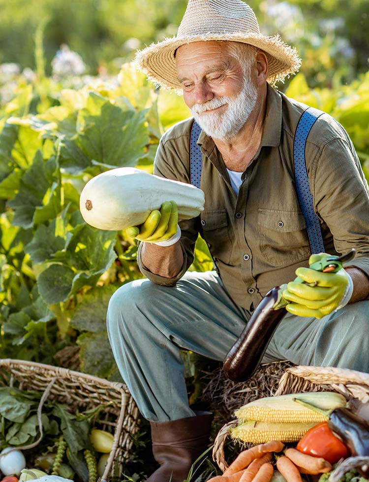 Ministry researchers reviewing crops inside a controlled growing facility.